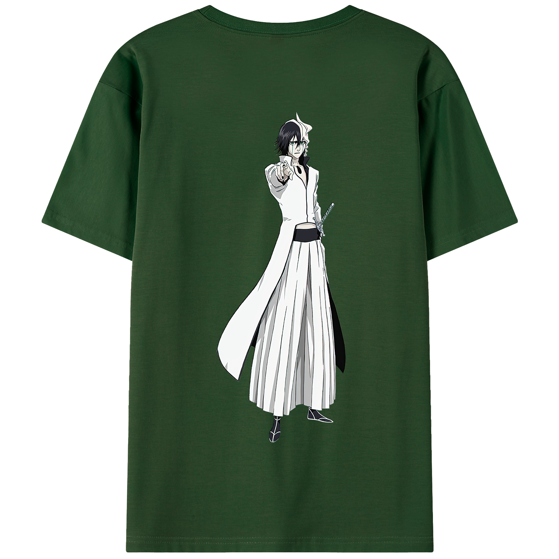 （画像用） ブリーチ ウルキオラ·シファー BLEACH Ulquiorra cifer 綿100％半袖Tシャツ（背面プリント）